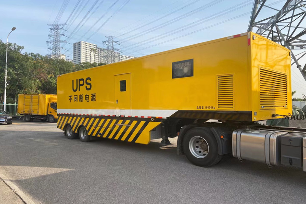 巴中发电机租赁施工现场