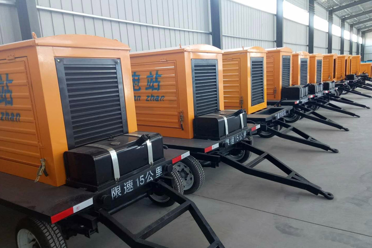 巴中发电机租赁施工现场